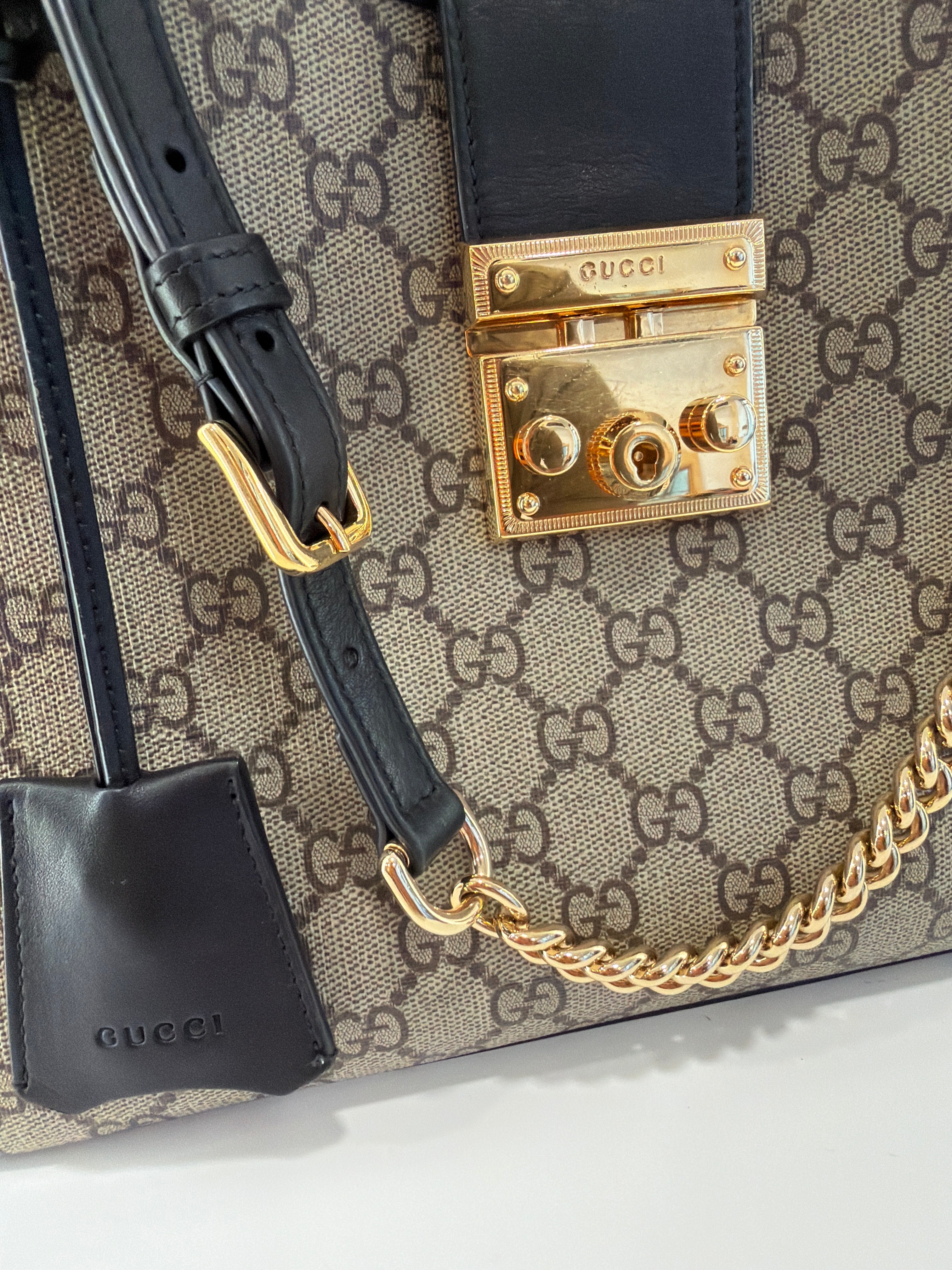 Gucci Padlock GG pelle e canvas
