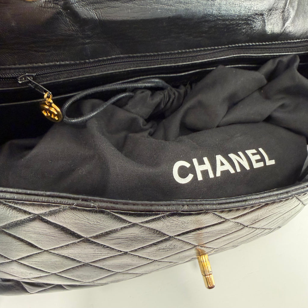 Chanel Classic Flap Bag Maxi Pelle Di Agnello